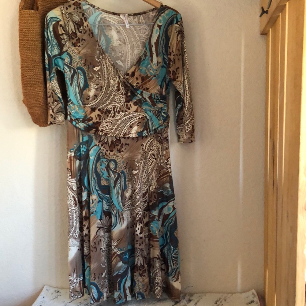 Y2k Purple Rain Patterned dress